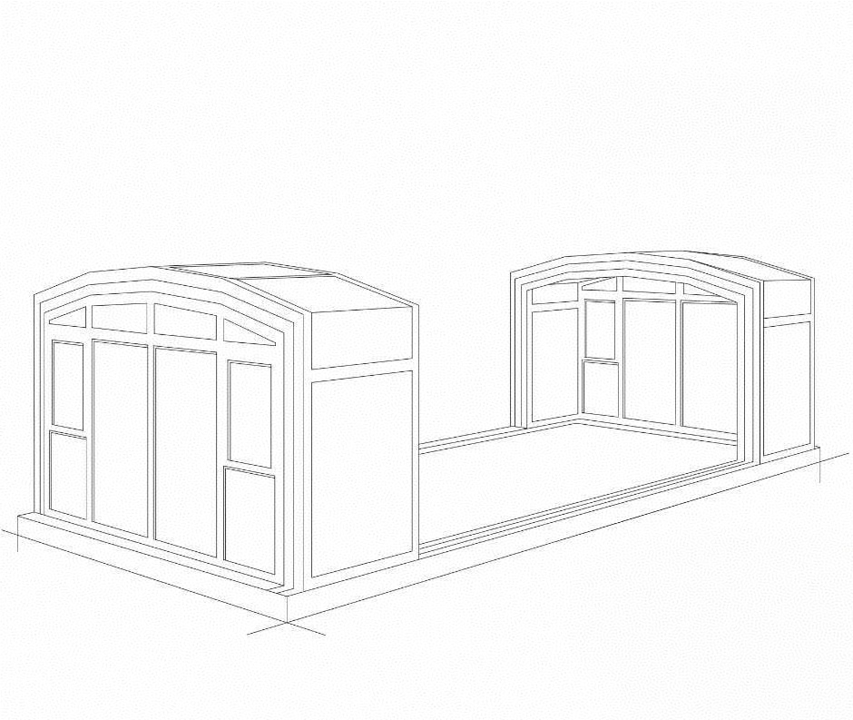 Profiles for mobile sunrooms, movable sunrooms and electric